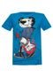 Camiseta Tigor T. Tigre Infantil Rock Azul - Marca Tigor T. Tigre