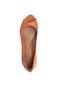 Peep Toe Dumond Metalizado Laranja - Marca Dumond