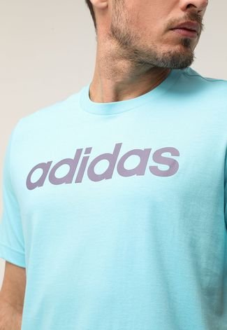 Camiseta Adidas - Climalite - Ultimate Tee - 100% Poliester - Azul Mesclado  - Lindona!, Camiseta Masculina Adidas Usado 96001158