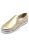 Slip On Couro Capodarte Monograma Dourado - Marca Capodarte