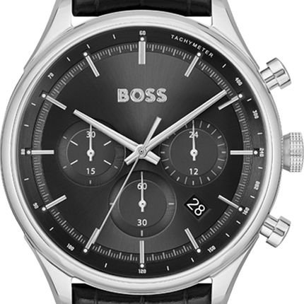 Relógio Boss Masculino Couro Preto 1514049 - Marca BOSS