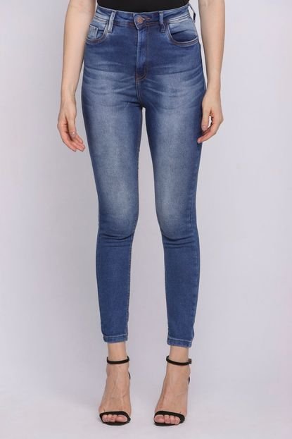 Calça Feminina Jeans Com Bolso Polo Wear Jeans Médio - Marca Polo Wear