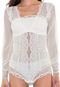 Body Valisere Renda Off-white - Marca Valisere