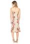 Vestido Mercatto Midi Floral Bege - Marca Mercatto