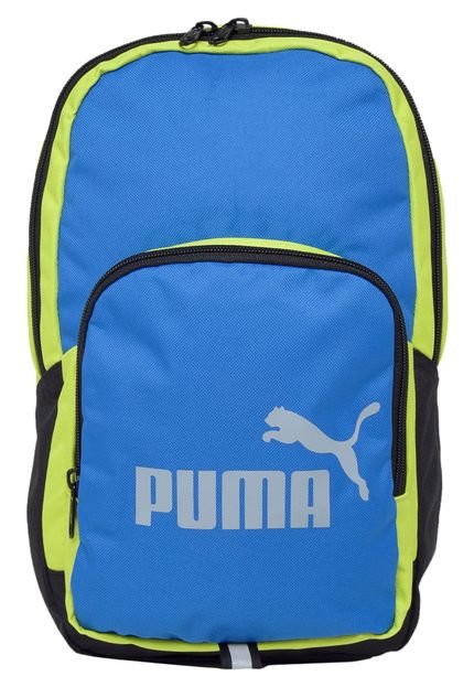Mochila Puma Phase Small  Infantil Preta/Azul - Marca Puma