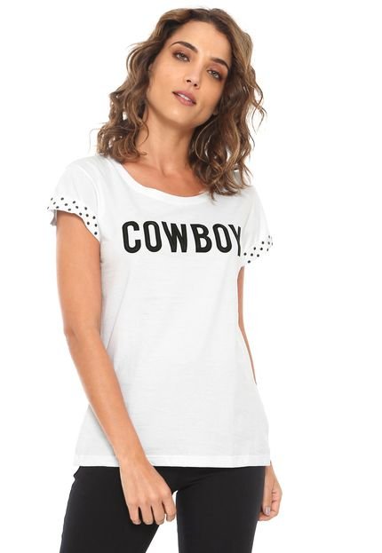 Camiseta Guess Cowboy Branca - Marca Guess