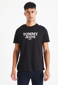 Polera Tommy Jeans MC Negro - Calce Regular