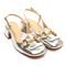 Slingback Couro Prata Salto Baixo Cecconello 2390001-4 - Marca Cecconello