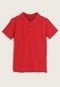 Camisa Infantil Polo Levis Lisa Vermelha - Marca Levis