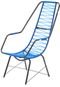 Cadeira De Fio Trançado Eletrostático Plus Azul Fabone Móveis Tubulares - Marca Fabone Móveis Tubulares