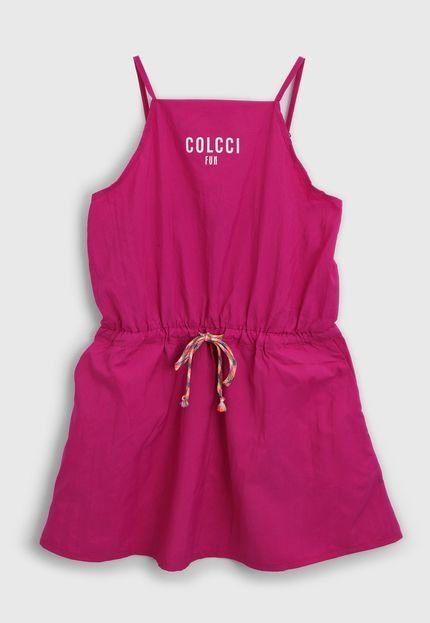 Vestido Colcci Fun Infantil Amarração Rosa - Marca Colcci Fun