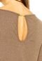 Vestido Colcci Curto Comfort Dourado - Marca Colcci