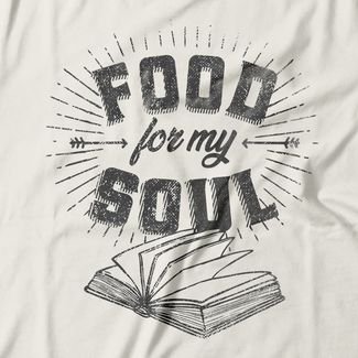 Camiseta Feminina Food For My Soul - Off White