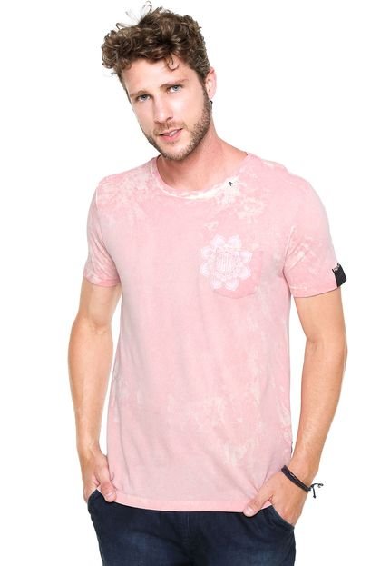 Camiseta Replay Bolso Floral Rosa - Marca Replay