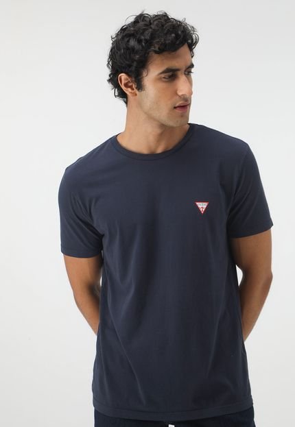 Camiseta Guess Logo Azul-Marinho - Marca Guess