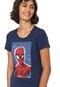 Blusa Cativa Marvel Spider-Man Azul-marinho - Marca Cativa Marvel