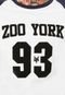 Camiseta Zoo York Especial Raglan 3/4 Player Branco - Marca Zoo York