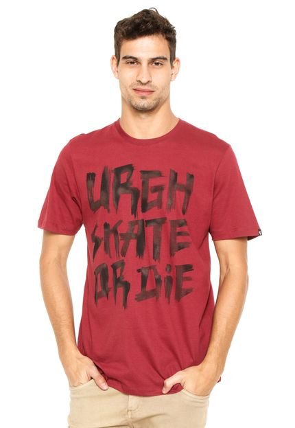 Camiseta Urgh Skate Or Die Vermelha - Marca Urgh
