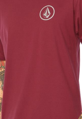 Camiseta Volcom Mini Circle Vinho