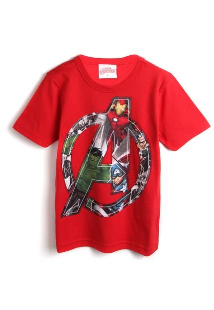 Camiseta Brandili Menino Avengers Vermelha - Marca Brandili