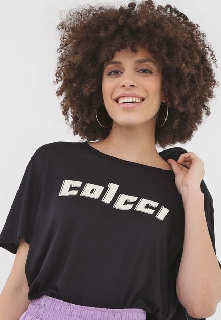 Camiseta Colcci Logo Preta - Marca Colcci