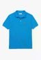 Camisa Polo Infantil Lacoste em Petit piquet Azul - Marca Lacoste