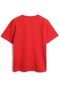 Camiseta Alakazoo Menino Lisa Vermelha - Marca Alakazoo