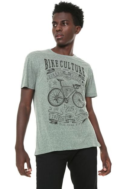 Camiseta Triton Estampada Verde - Marca Triton