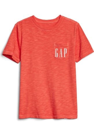 Camiseta GAP Logo Bolso Laranja