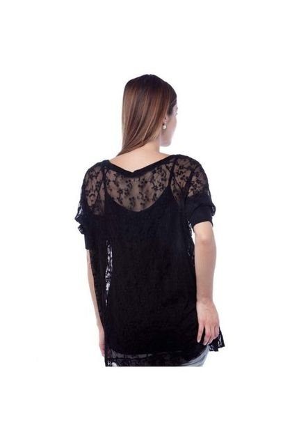 Blusa Renda Preta - Marca Eclectic