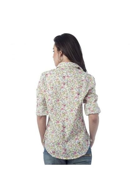 Camisa Punho Floral - Marca Shop 126