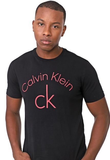 Camiseta Calvin Klein Lettering Preta - Marca Calvin Klein