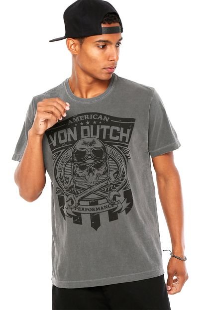 Camiseta Von Dutch Performance Cinza - Marca Von Dutch 