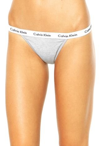 Kit 3 Calcinhas Tanga Underwear Multicolor Calvin Klein