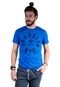 Camiseta Mister Fish Estampado Brooklyn NYC Azul Royal - Marca Mister Fish