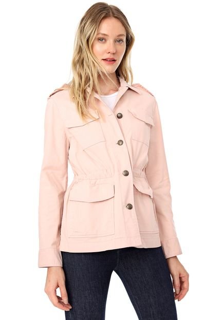 Jaqueta Sarja Parka Banana Republic Twill Utility Rosa - Marca Banana Republic