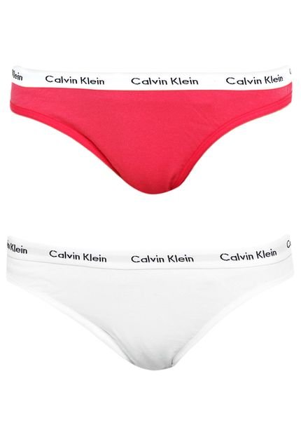 Kit 2 Calcinhas Calvin Klein Underwear Tanga Multicolorido - Marca Calvin Klein Underwear