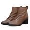 Bota Country Feminina Cano Baixo De Couro Drapeada Salto Baixo Mod.2100   - Marca Mister Couros