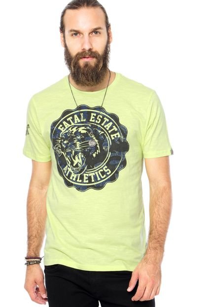 Camiseta Fatal Estampada Flame Verde - Marca Fatal Surf