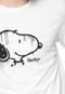 Camiseta Snoopy Manga Curta Graffiti 01 Branca - Marca Snoopy