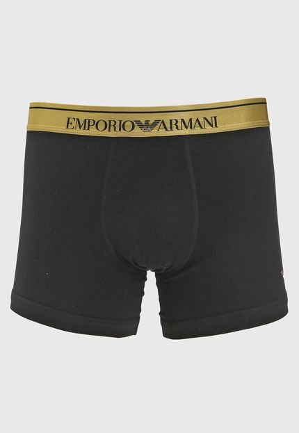 Cueca Emporio Armani Underwear Boxer Logo Preta - Marca Emporio Armani Underwear