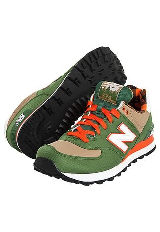 New balance verde e sale laranja