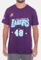 Camiseta NBA City Number Los Angeles Lakers Roxa - Marca NBA