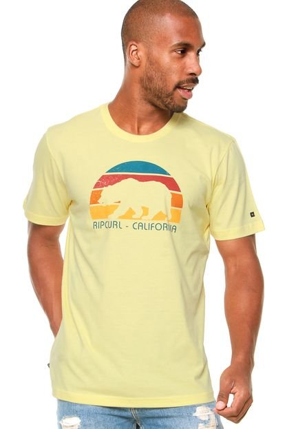 Camiseta Rip Curl Sunset Bear Amarelo - Marca Rip Curl