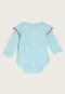 Body Bebê Tip Top Full Print Azul - Marca Tip Top