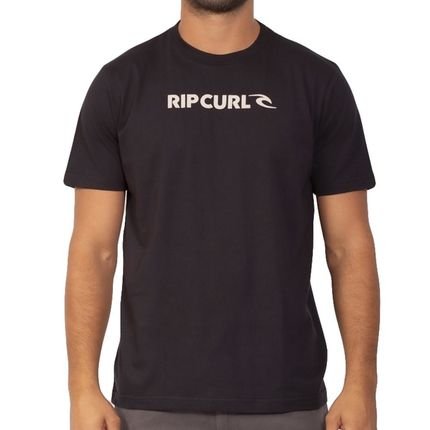 Camiseta Rip Curl New Icon SM23 Oversize Masculina Preto - Marca Rip Curl