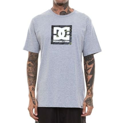 Camiseta DC Shoes DC Square Star Fill Camo Masculina Cinza - Marca DC Shoes