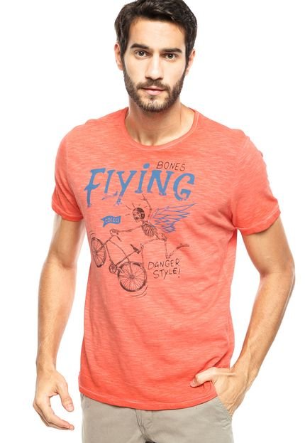 Camiseta Colcci Slim Flying Laranja - Marca Colcci