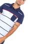 Camisa Polo Billabong Boweman Azul-marinho/Branca/Vermelha - Marca Billabong