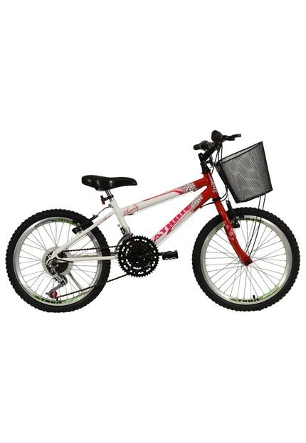 Bicicleta infantil Aro 20 Charmy Vermelha com cestão Athor Bikes - Marca Athor Bikes